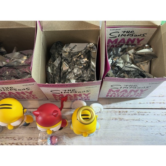 Lot Of 7 Kidrobot The Simpsons Many Faces Of Homer Collectible Vinyl Figures - Picture 9 of 9